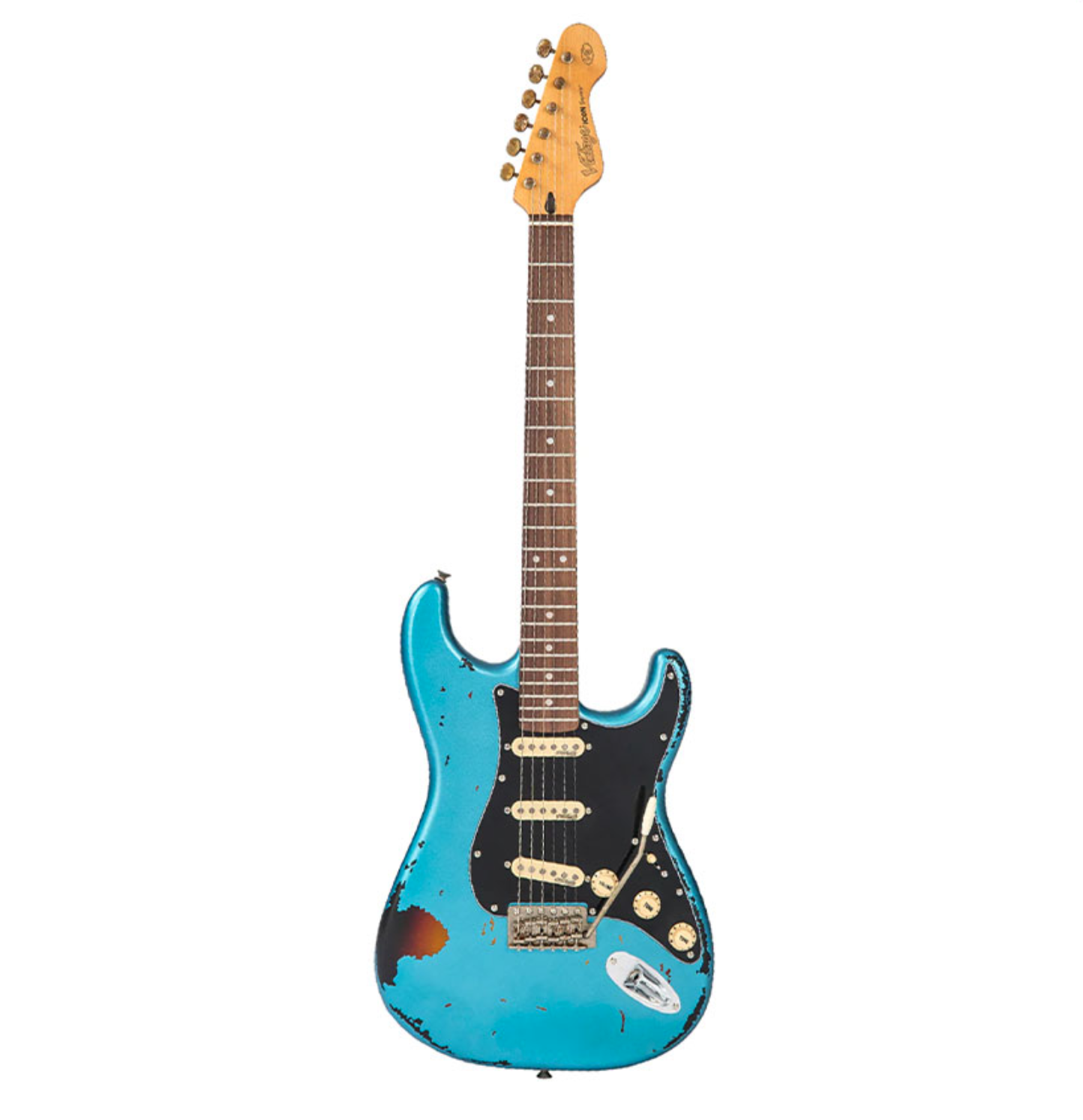 Vintage V6 ICON Series [Distressed Gun Hill Blue Over Sunburst]