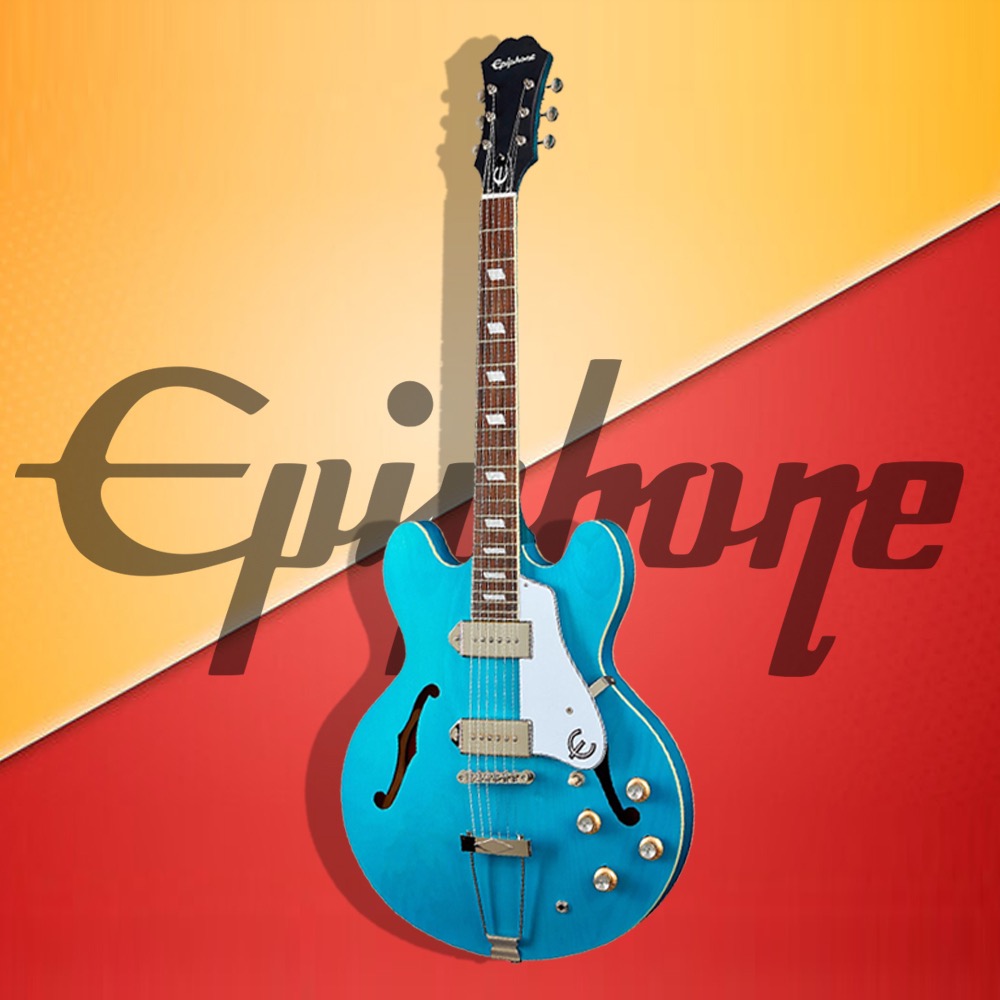 Epiphone Casino Worn กีตาร์ไฟฟ้า (Worn Blue Denim)